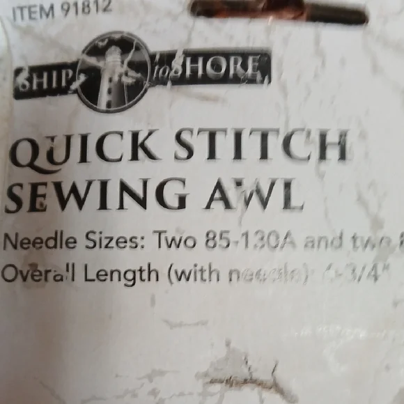 Quick Stitch Sewing Awl with Wooden Handle. New never used - Picture 8 of 8